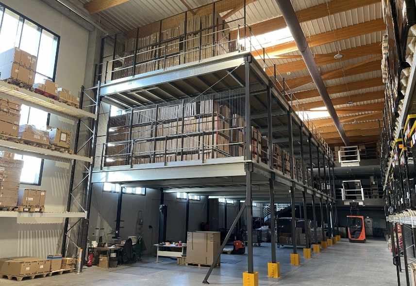 mezzanine industrielle, plateforme industrielle
